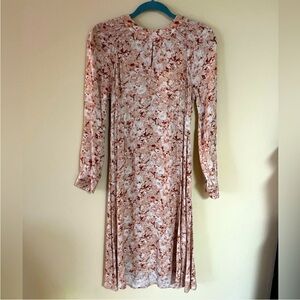 DownEast Pink/Coral Floral Midi Juliet Dress